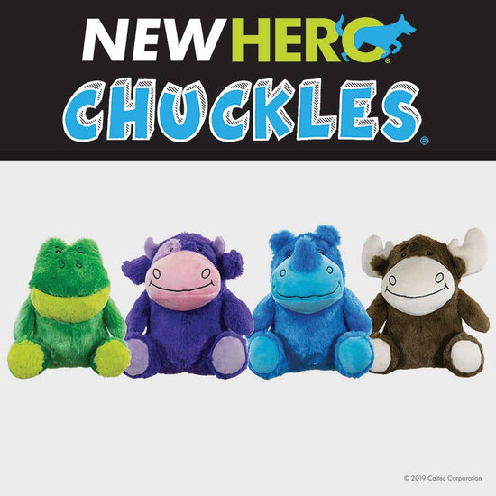 Caitec Inc - Small Chuckles 2.0 Frog Dog Toy Image