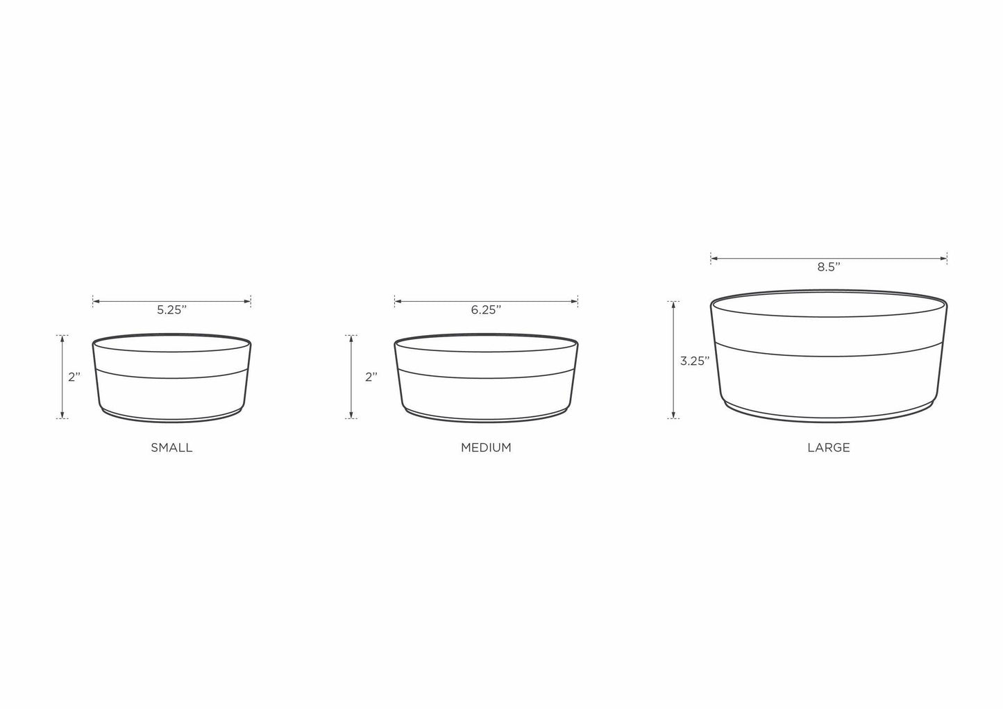 Park Life Designs - Grey Water Pet Bowl Image
