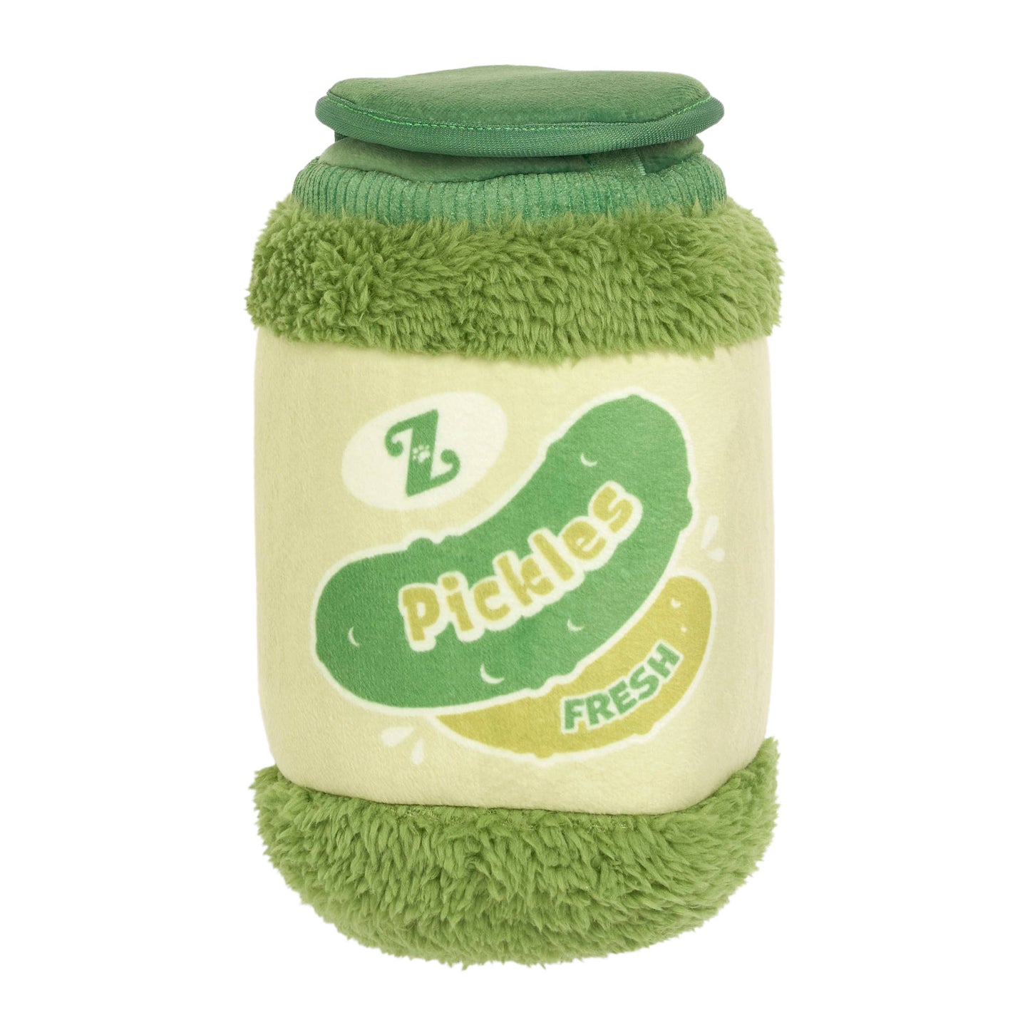 ZippyPaws Bungee Burrow Pickle Jar Plush Dog Toy Image