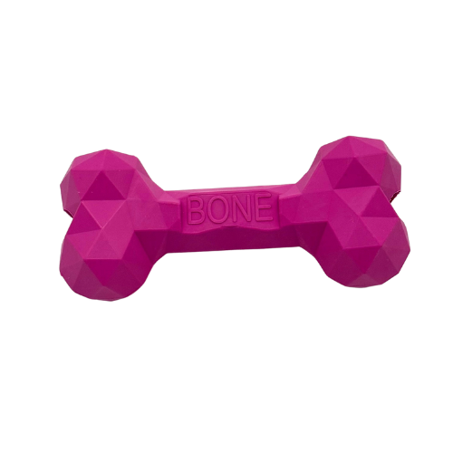 Toys N Treats Box - The Dura-Dog Chewer Bone Chew Toy for Dogs Rose Red Image