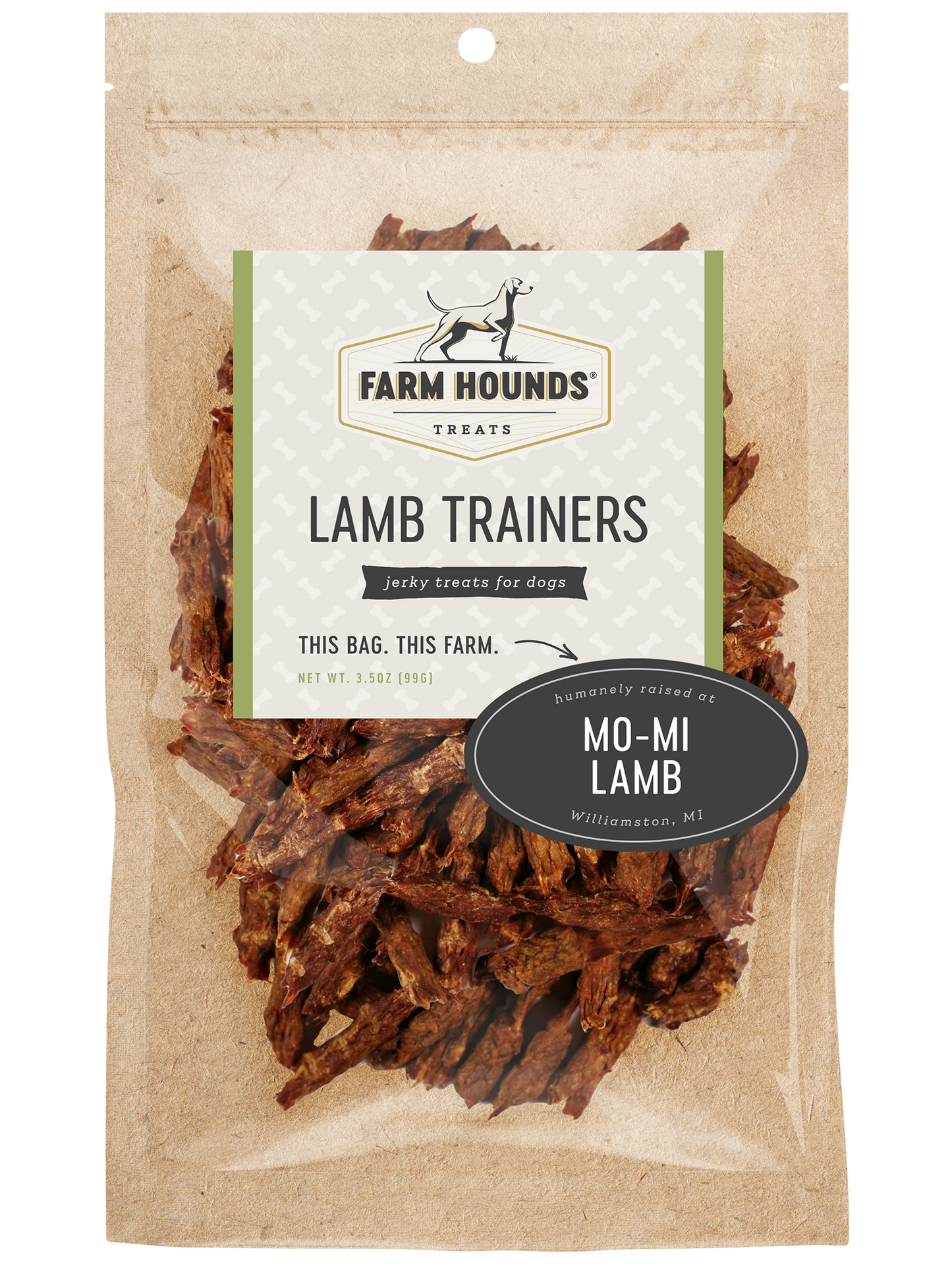 Farm Hounds - Lamb Trainer - All-Natural Dog Treats - 3.5oz (SEASONAL) Image