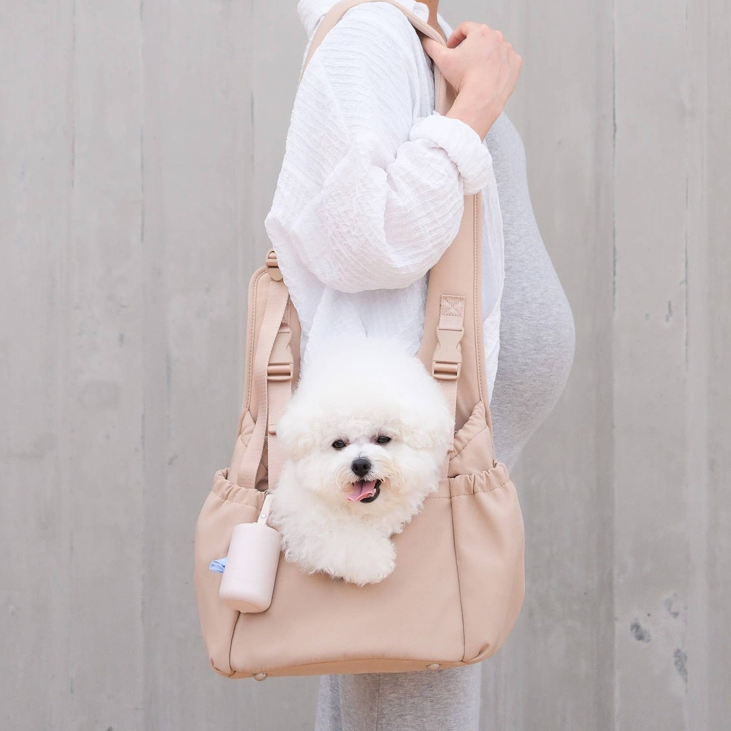 Pups & Bubs - [New Colors!] Carry Me Crossbody Carrier | Dog & Cat Carrier Desert Image