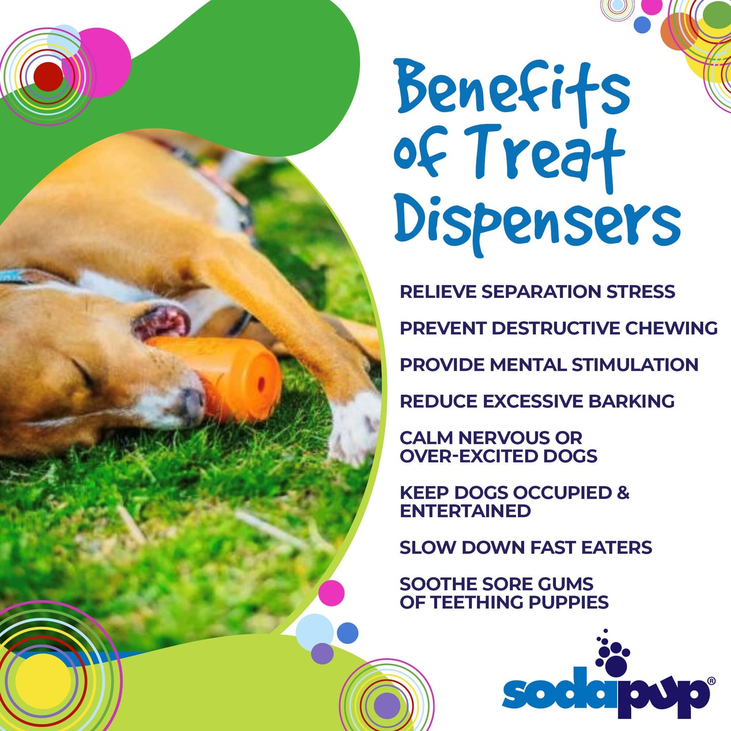SodaPup Dog Toys - SP Can Toy - Chew Toy - Treat Dispenser-Multiple size/color Image