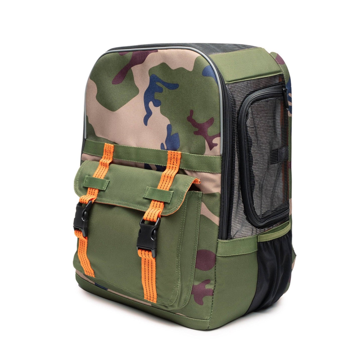 ROVERLUND - READY-FOR-ADVENTURE PET BACKPACK CAMO / ORANGE - UP TO 25LBS Image