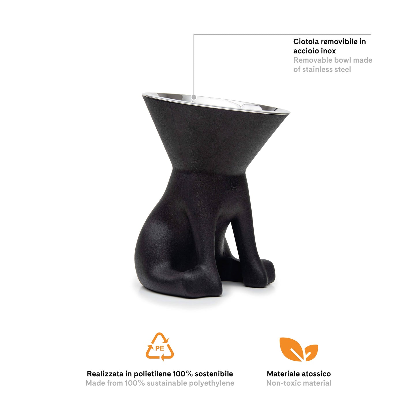 United Pets - Elizabeth: raised dog bowl