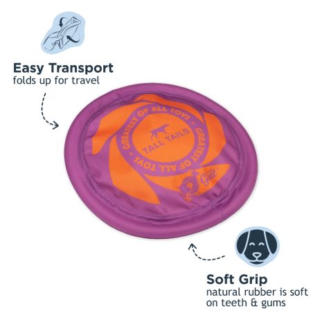 Tall Tails Goat Sport Flyer Large Purple (9 Inch) Image