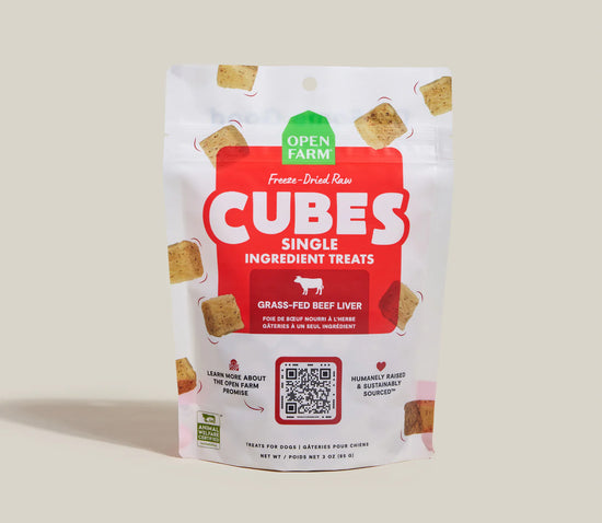 Open Farm "Cubes" Freeze Dried Raw Liver Treats Beef liver 3 Oz. Image