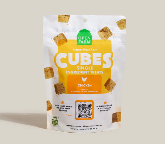 Open Farm "Cubes" Freeze Dried Raw Liver Treats Chicken 3 Oz. Image