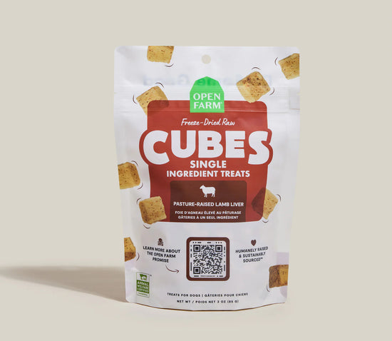 Open Farm "Cubes" Freeze Dried Raw Liver Treats Lamb liver 3 Oz. Image