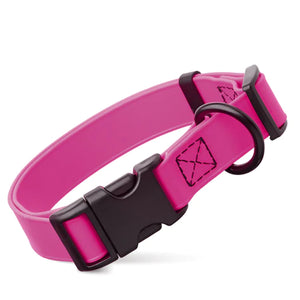 
            
                Load image into Gallery viewer, Dog Bar Super Soft Rubber Waterproof Collars with Quick Release Clip Passion Pink Image
            
        