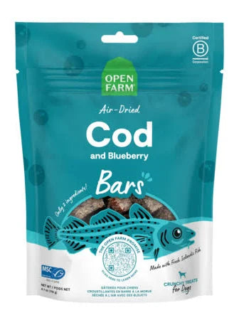 Open Farm Dog Treat Air Dried Cod and Blueberry Bars Image