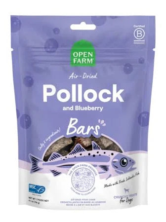 Open Farm Dog Treat Air Dried Pollock and Blueberry Bars Image