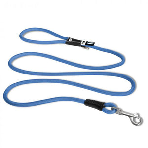 
            
                Load image into Gallery viewer, Curli Stretch Comfort Leash Blue Small Thin 6 Ft Image
            
        