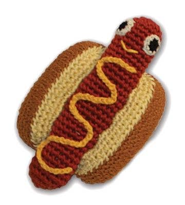 Knit Knack Foodies Organic Cotton Toys Hotdog Image