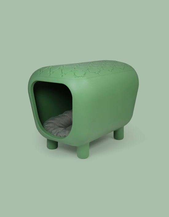 United Pets - PANCUCCIA-Cuccia design per cani e gatti con cuscino Verde  Image
