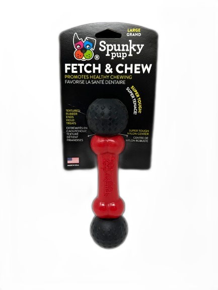 Spunky Pup Dog Toys - Fetch and Chew Bone - Made in the USA Large Image