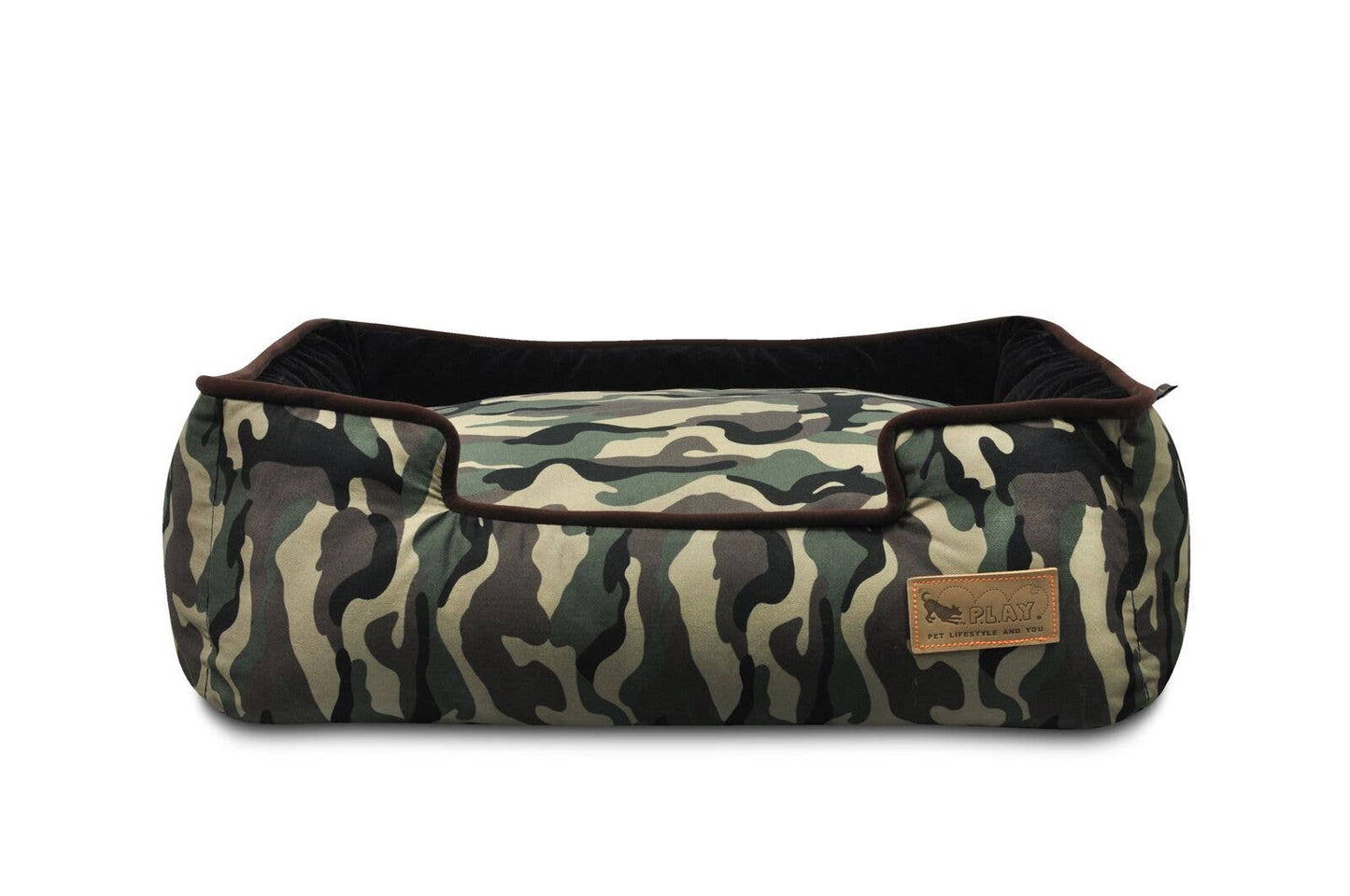 P.L.A.Y. Pet Lifestyle and You - Camouflage Lounge Bed - Green (XLarge)  Image