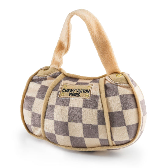 Haute Diggity Dog - Checker Chewy Vuiton Handbag Squeaker Dog Toy  Image