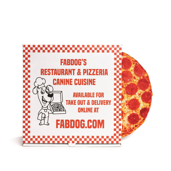 fabdog - 10" Pizza Squeaky Dog Toy  Image