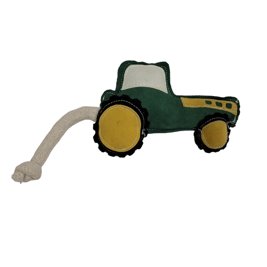 Load image into Gallery viewer, Vegan Leather Vehicle Toys Tractor Image
