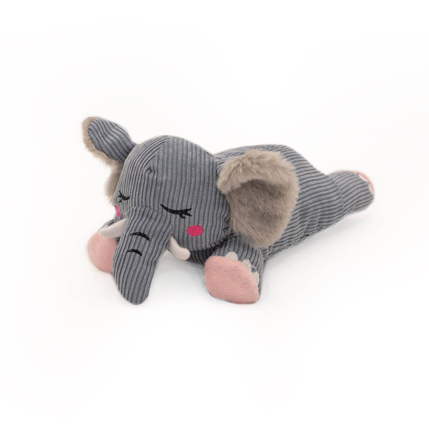 Load image into Gallery viewer, ZippyPaws - Snooziez with Shhhqueaker - Elephant - Dog Toy  Image
