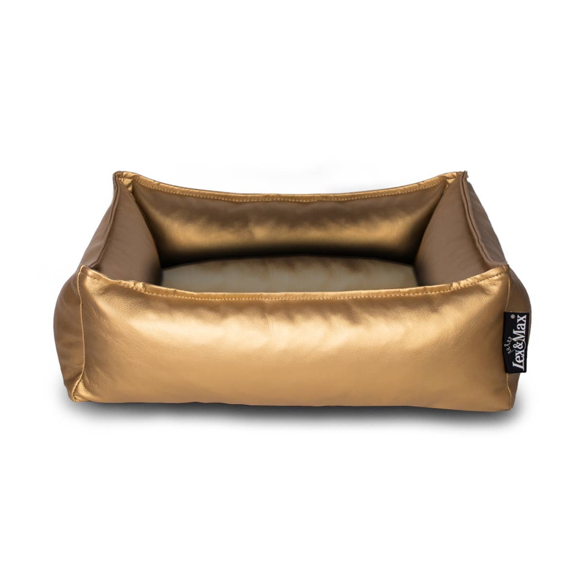 Load image into Gallery viewer, Gold Lounger Dog Bed Small Image
