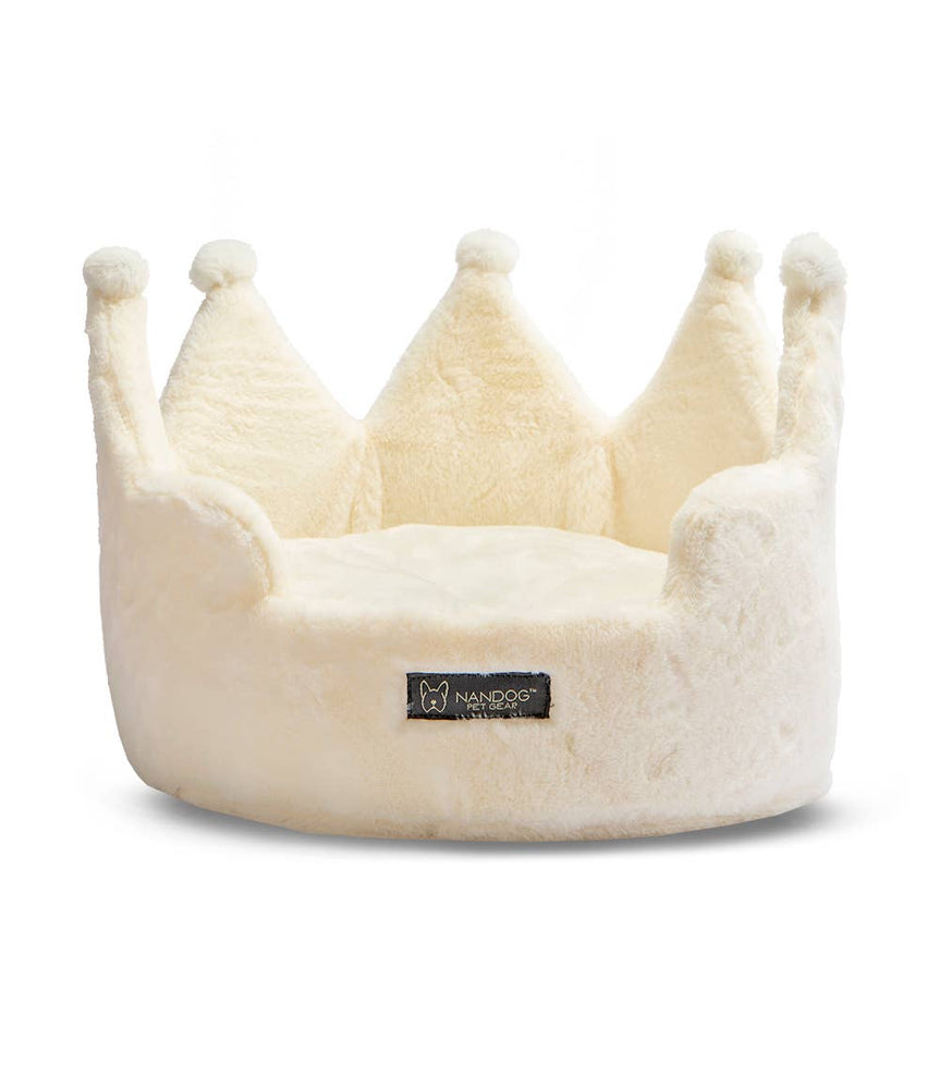 Nandog Cloud Crown Bed Ivory Image