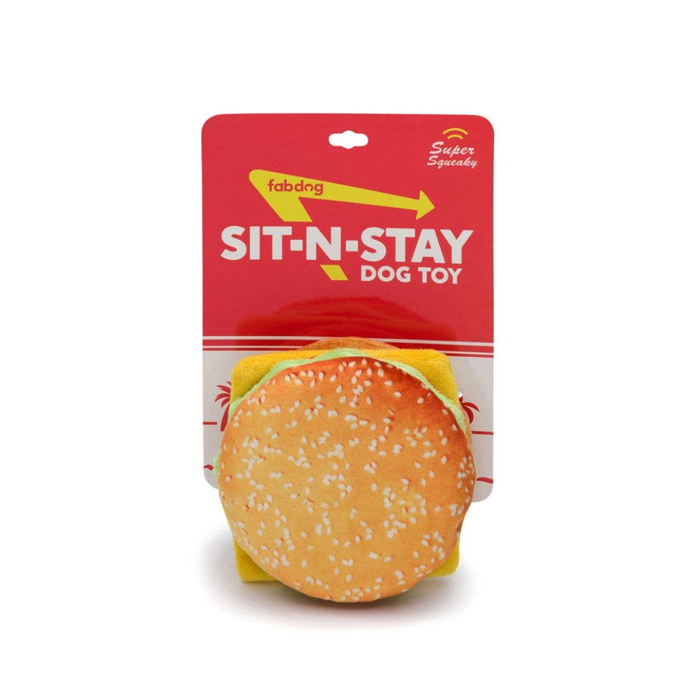 
            
                Load image into Gallery viewer, fabdog - Sit N&amp;#39; Stay Cheeseburger Toy  Image
            
        