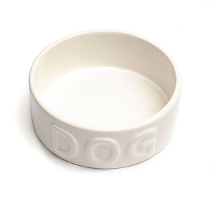
            
                Load image into Gallery viewer, Park Life Designs - Classic Dog White Pet Bowl  Image
            
        