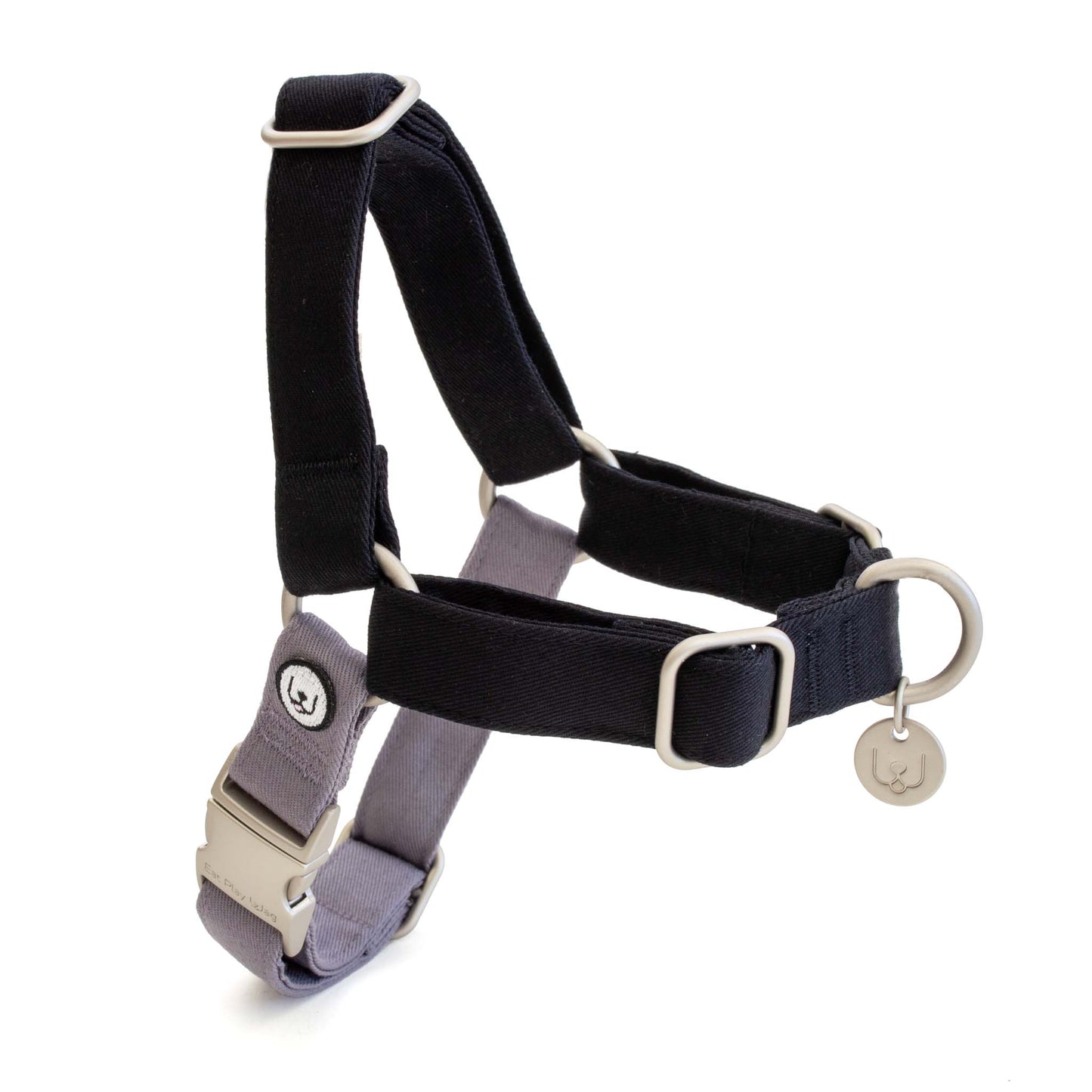 Eat Play Wag No-Pull Harnesses Black/Grey Image