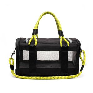 Roverlund Out-of-Office Pet Carrier Black (w/ Yellow) Image
