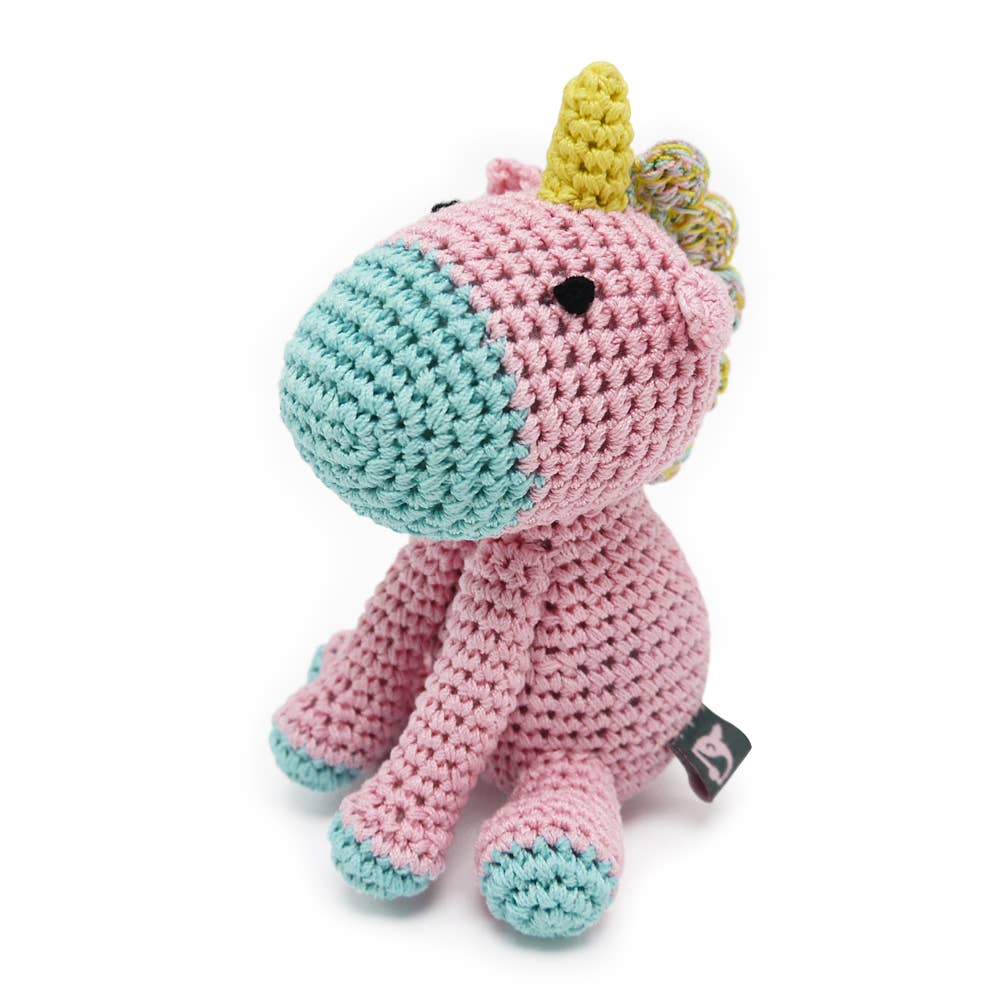 Load image into Gallery viewer, Dogo Pet Unicorn Crochet Toy  Image
