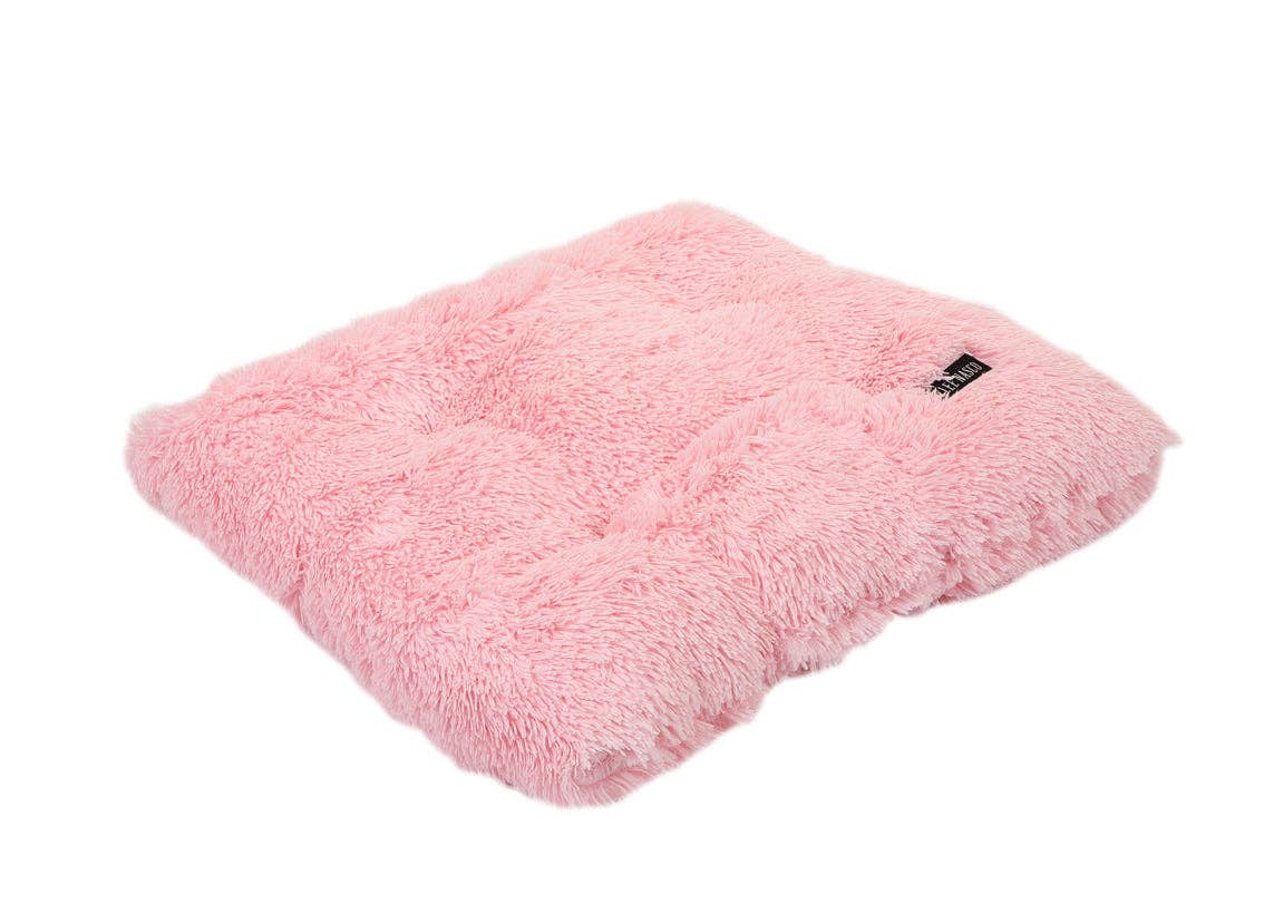 Load image into Gallery viewer, Shag Pillow Bed Light Pink Image
