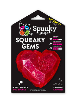 Squeaky Gems Heart Squeaker Toy  Image