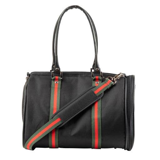 Load image into Gallery viewer, Petote - Duffel - Black with Stripe  Image
