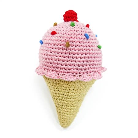 Dogo Pet Ice Cream Crochet Toy  Image