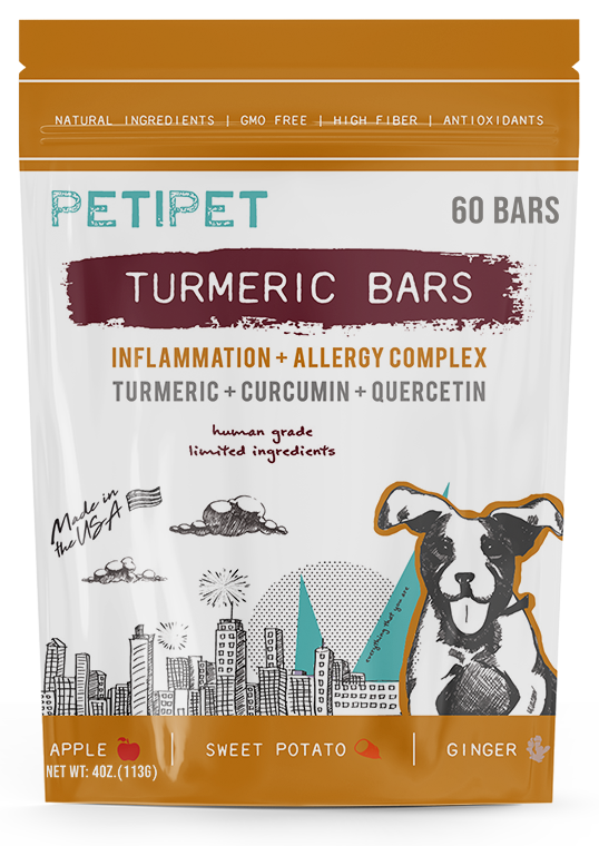 PetiPet Turmeric Bars for Inflammation & Allergy Relief Treats  Image