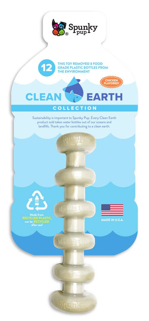 Spunky Pup Dog Toys - Clean Earth Recycled Hard Chews - Made in the USA Stick Image