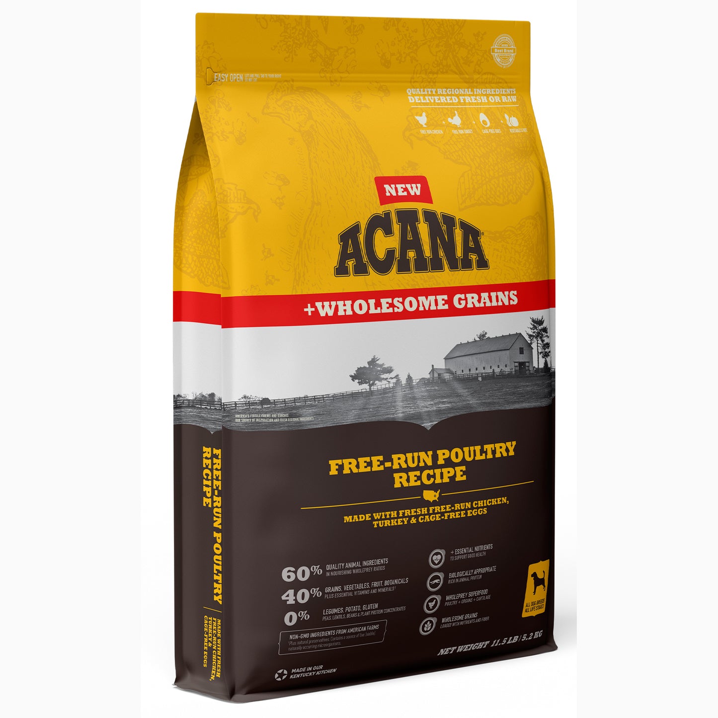 Acana Free-Run Poultry with Wholesome Grains Dry Dog Food  Image