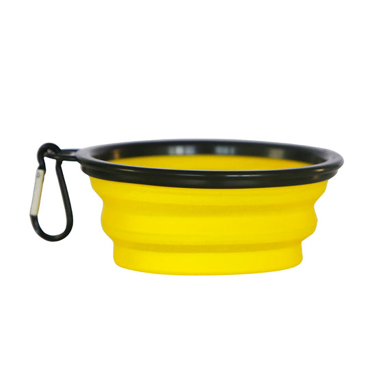 Alpha Paw Inc.  Collapsible Water Bowls Yellow Image