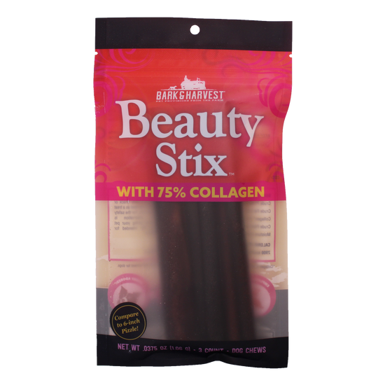 Bark & Harvest Beauty Stix with Collagen Treats 6" Inch 3-Pack Image