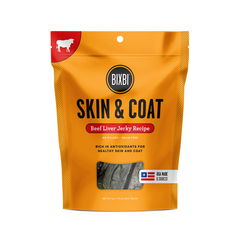 Bixbi Jerky for Skin & Coat Dog Treats  Image