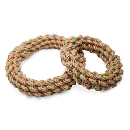 Load image into Gallery viewer, Hemp Rope Braided Ring Toys  Image
