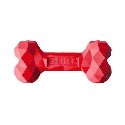 Load image into Gallery viewer, Modern Pet Company Busy Buddy Bone Toys Red Image
