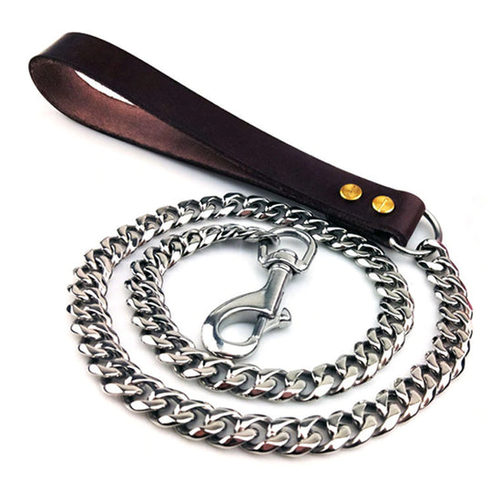 Cuban Link Chain Leashes Silver Image