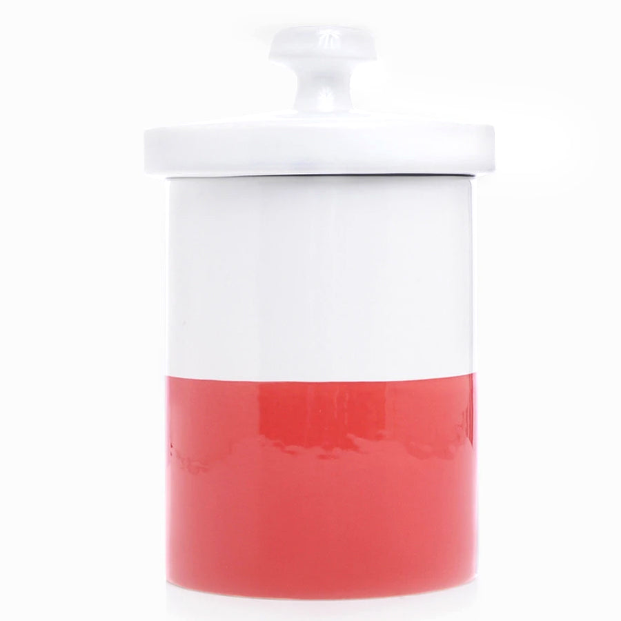 Waggo Color-Dipped Ceramic Treat Jars Red Image