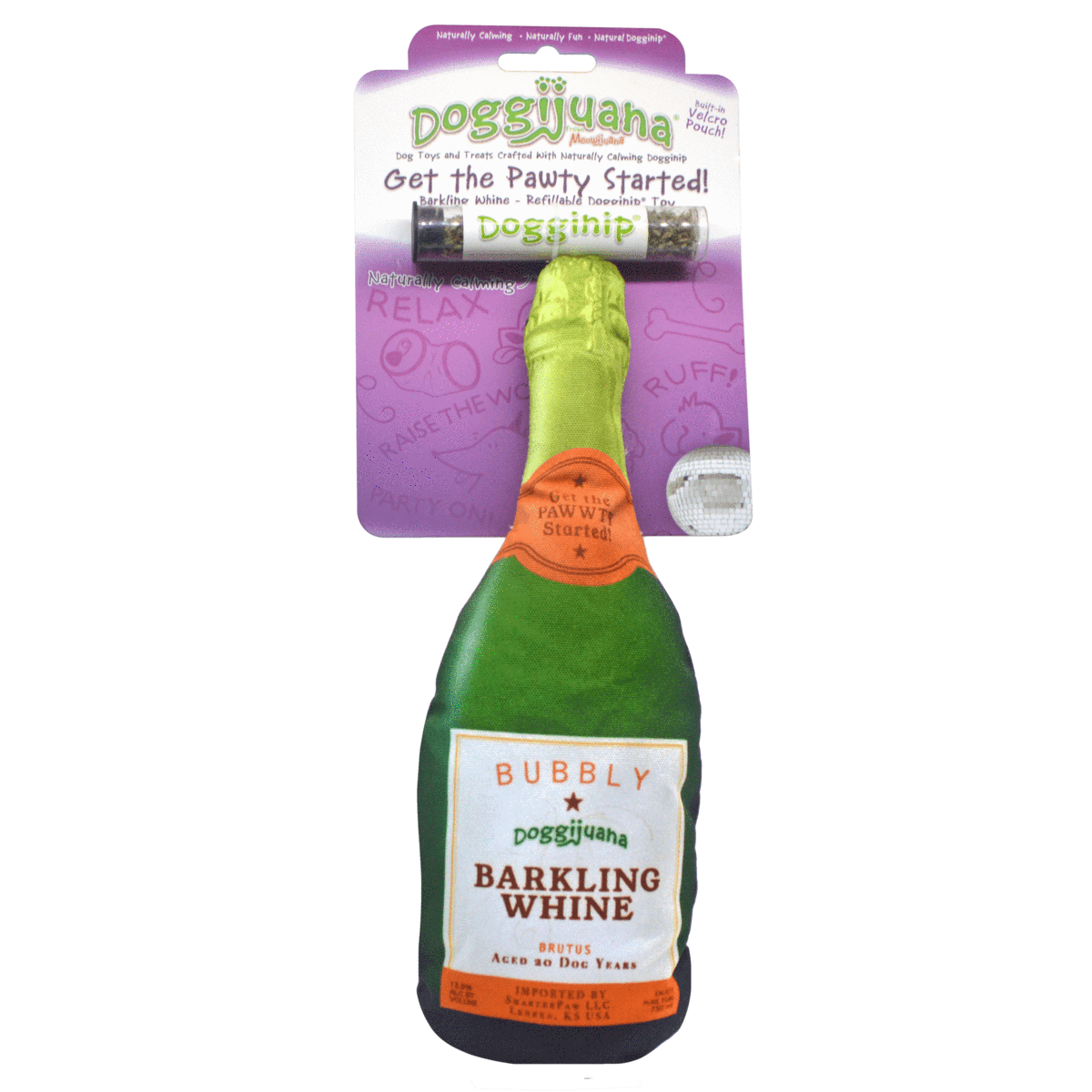 Doggijuana Munchies Toys Champagne Bottle Image