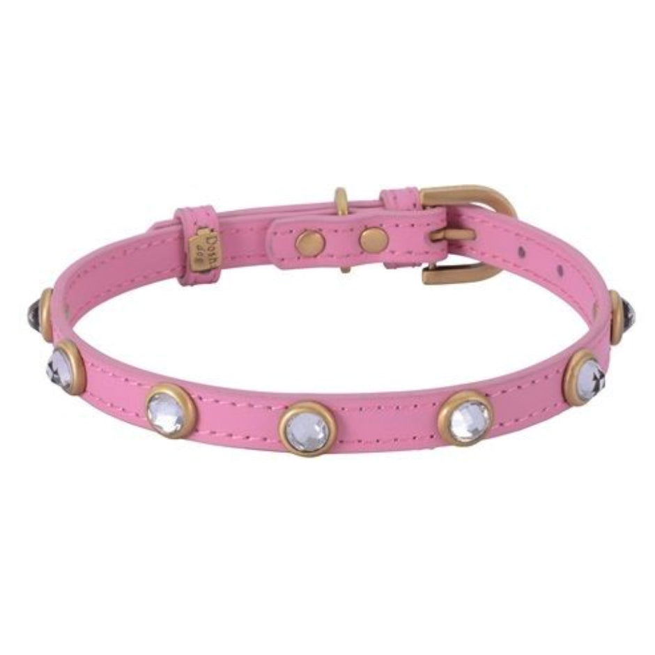 Load image into Gallery viewer, Dosha Mini Diamond Dog Collars Pink Image
