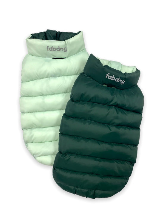 Load image into Gallery viewer, Tonal Packable &amp;amp; Reversible Puffer Coats Green Image
