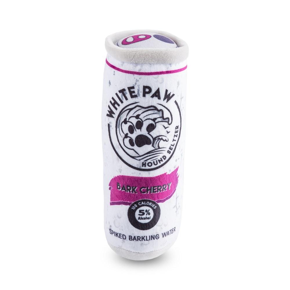White Paw Plush Drink Toys Bark Cherry Image